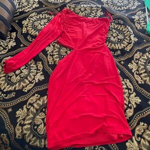 One shoulder dress